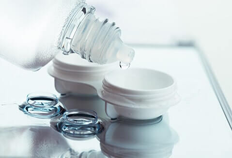 contact lenses and solution